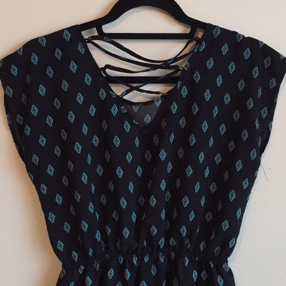 2/$22❤️ Black & Blue Summer Dress - Picture 3 of 4